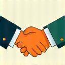 Athlete Representation icon showing a contract signing